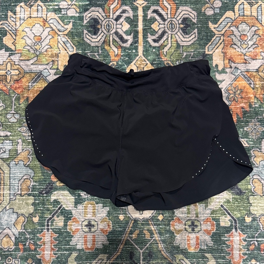 Women's LULU Black Athletic Shorts
